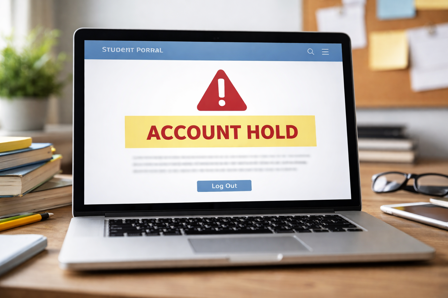 Account hold due to balance