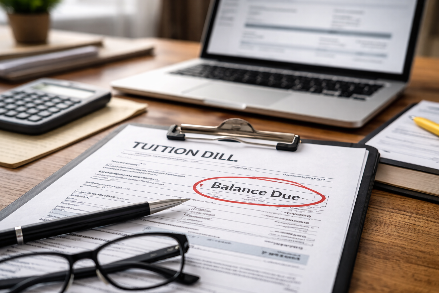 tuition bill balance due meaning what to do