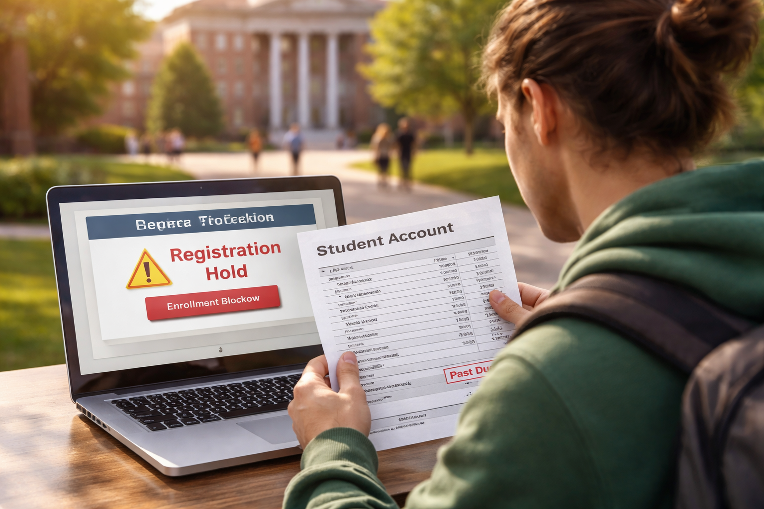 Itemized Charges Causing a Registration Hold