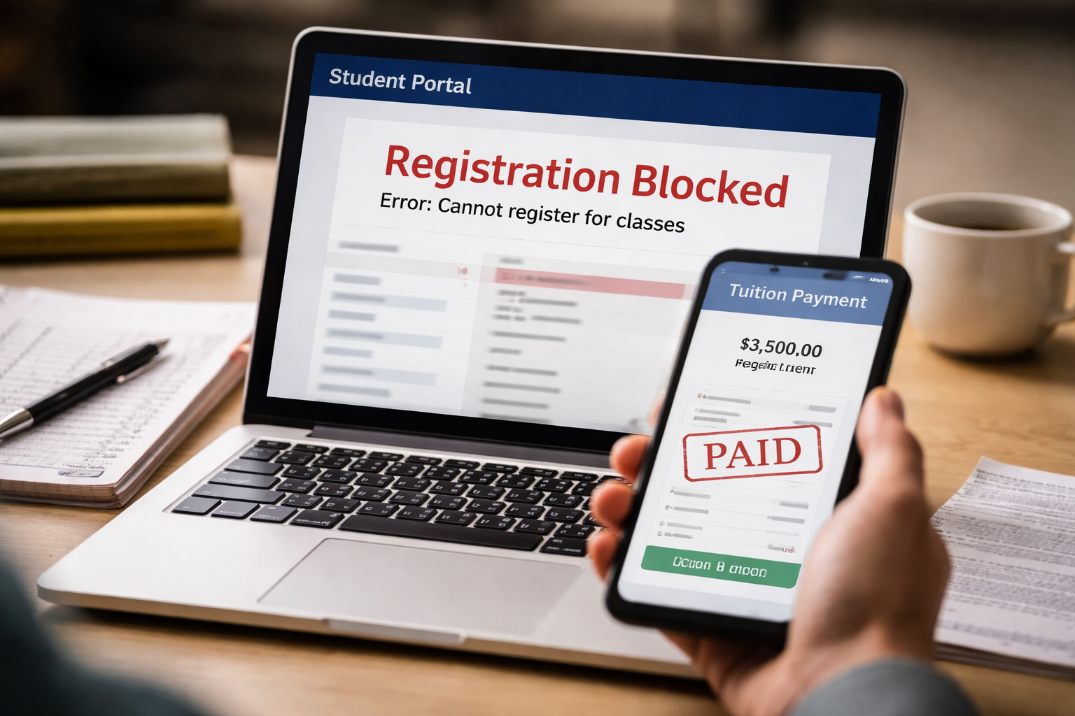 Tuition Paid but Cannot Register Classes