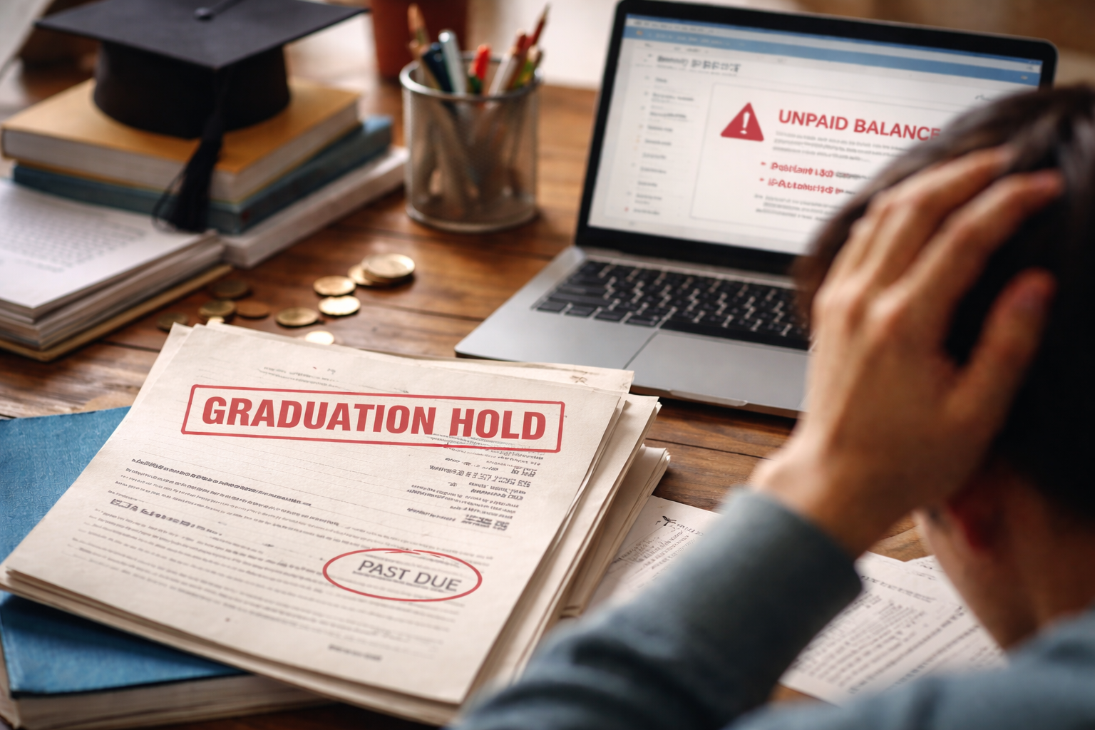 graduation clearance blocked by billing issue