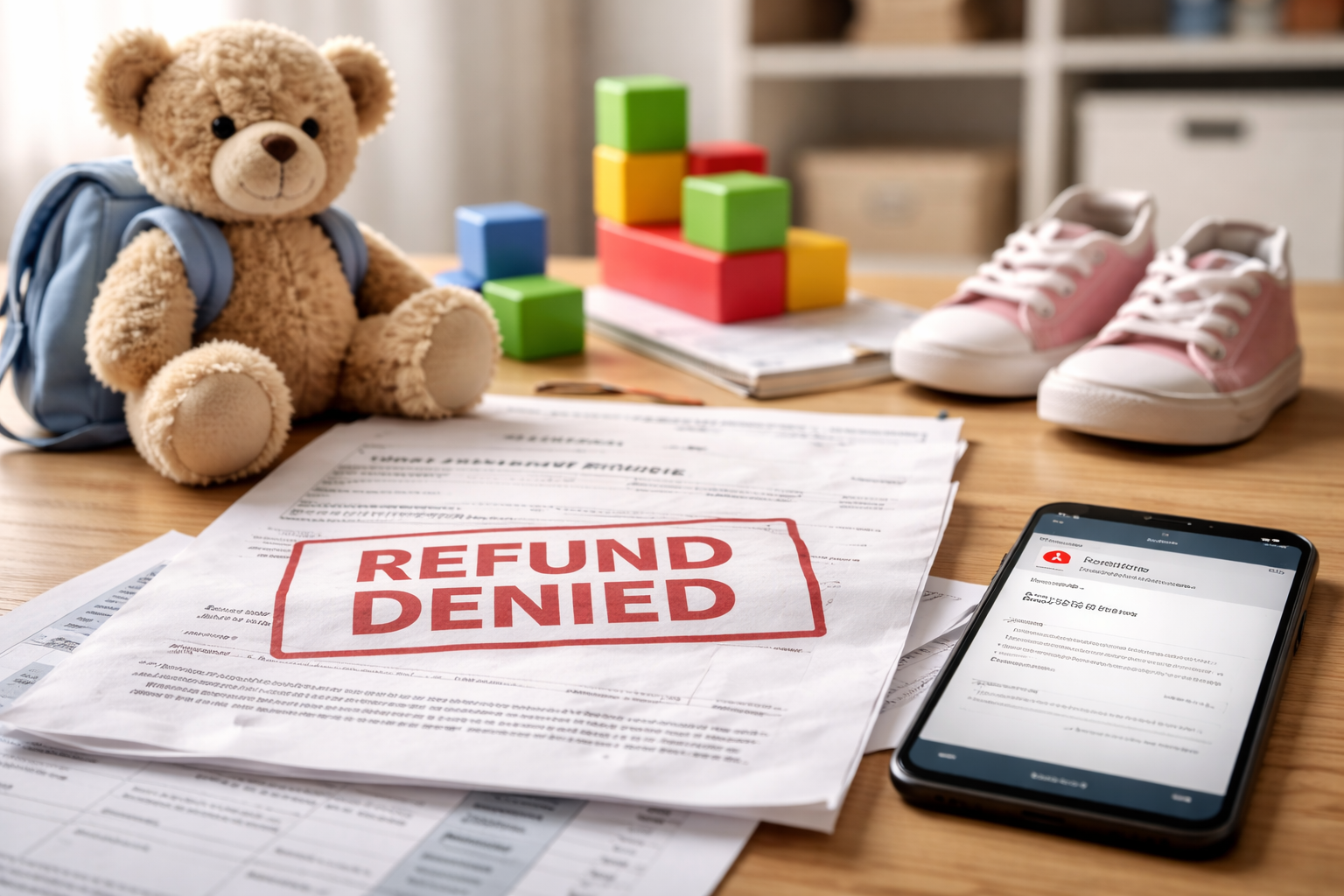 daycare tuition refund denied after withdrawal