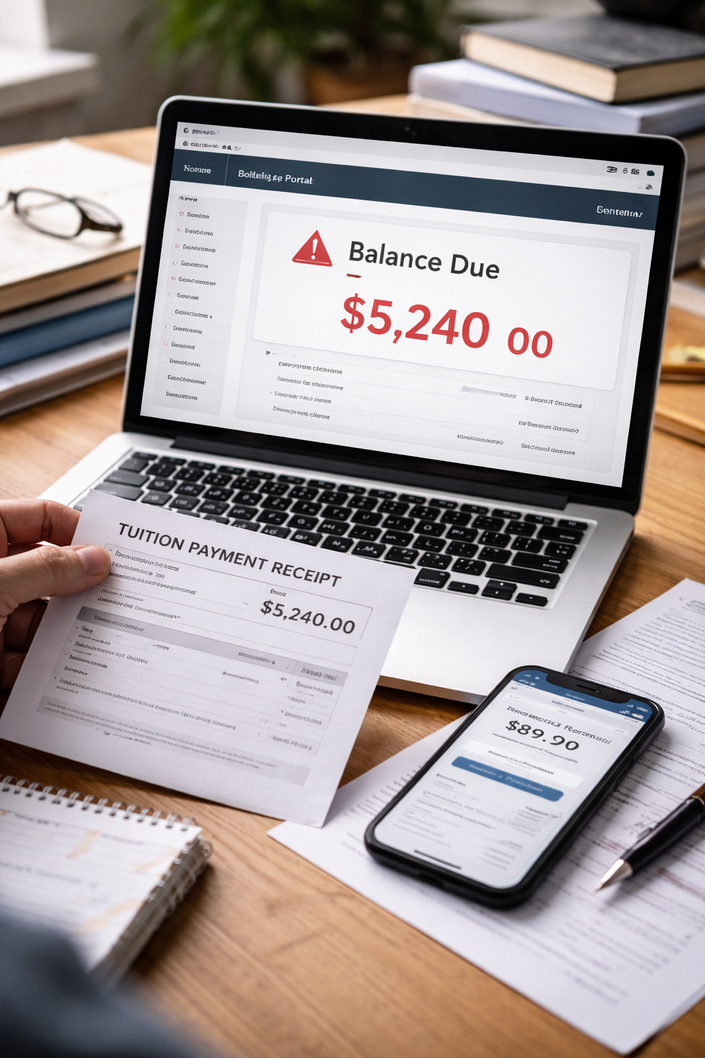 billing portal not updating after tuition payment