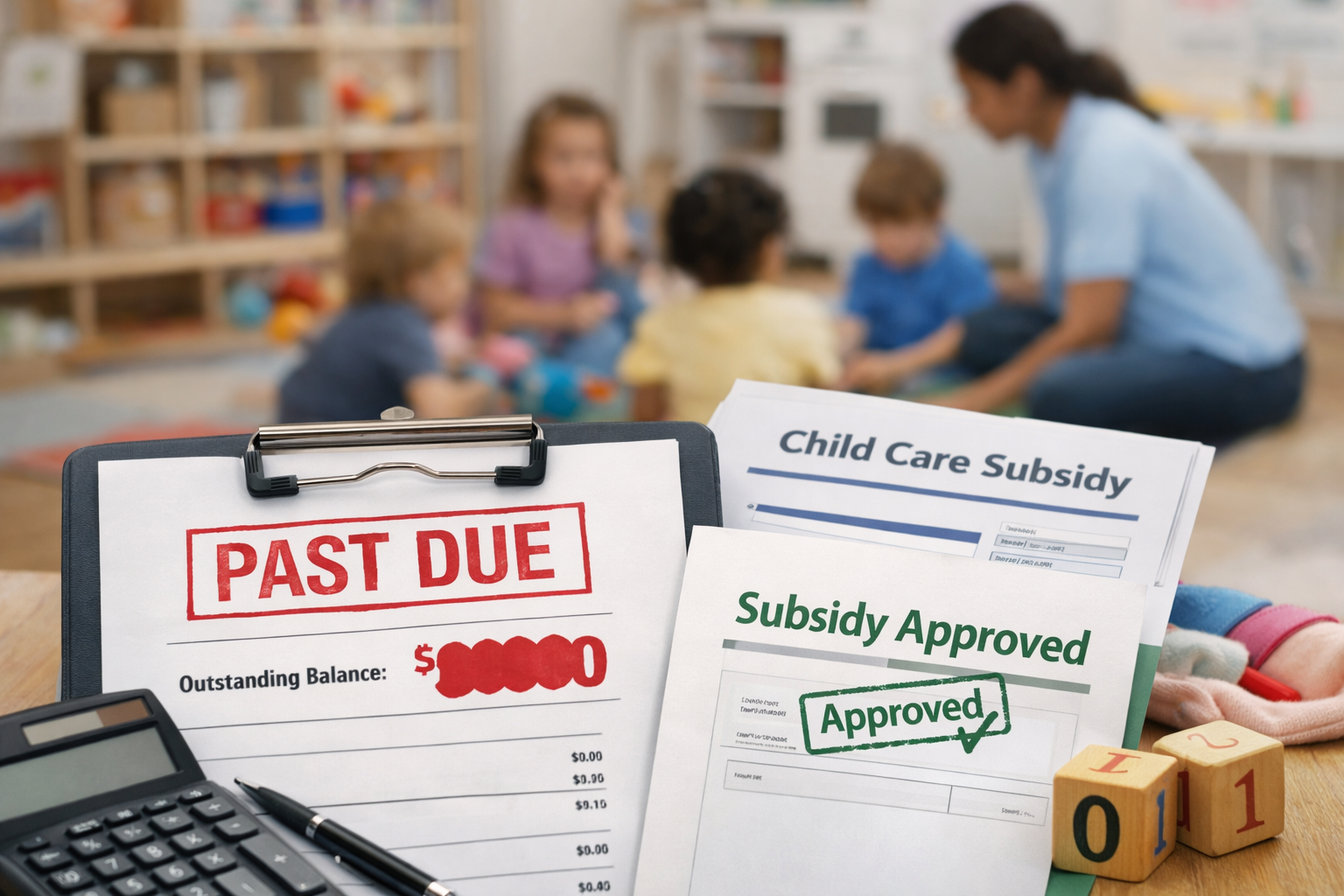 Daycare Account Marked Past Due Despite Subsidy Approval