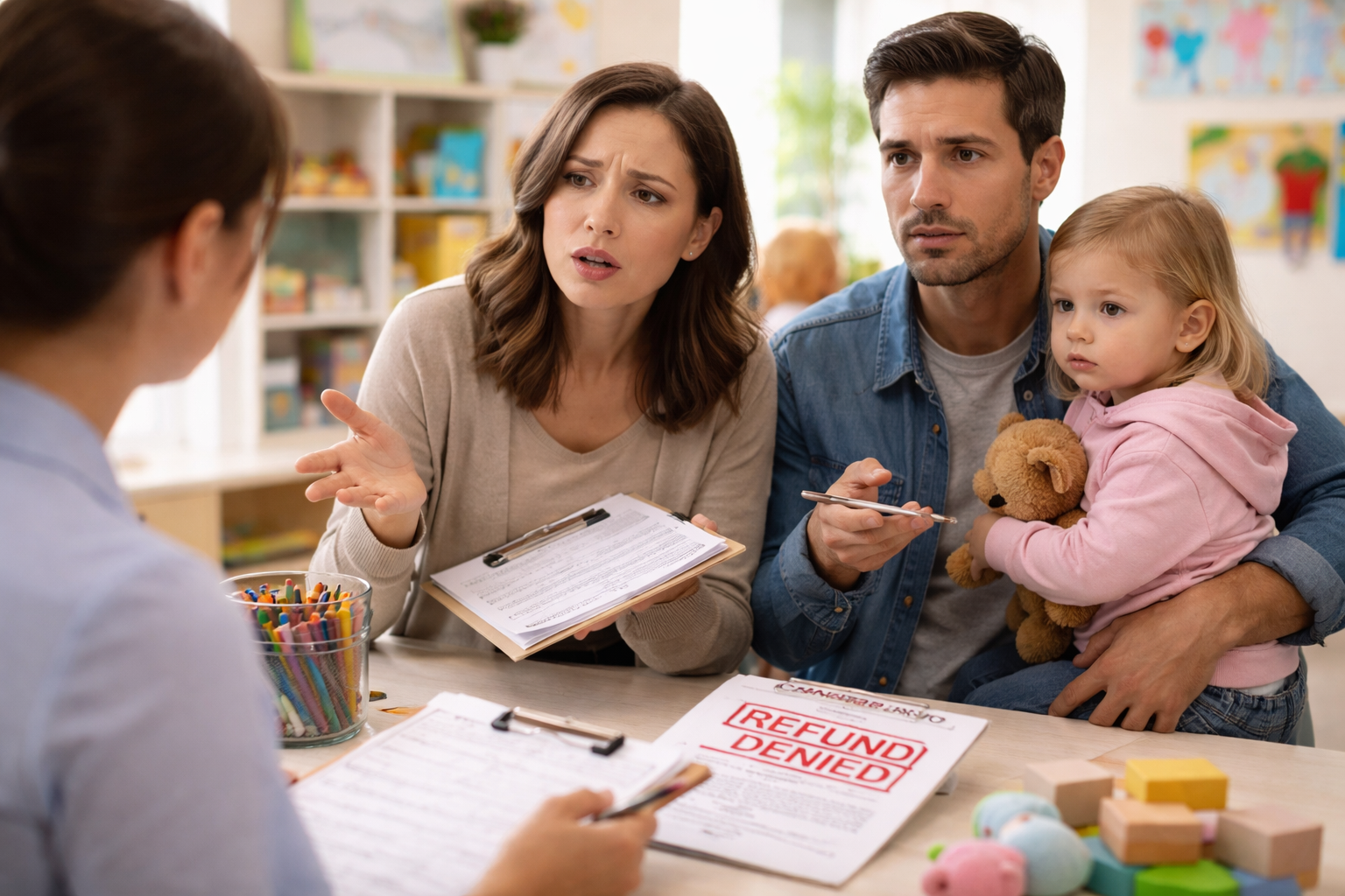 Daycare Waitlist Deposit Not Refunded After Enrollment Cancellation