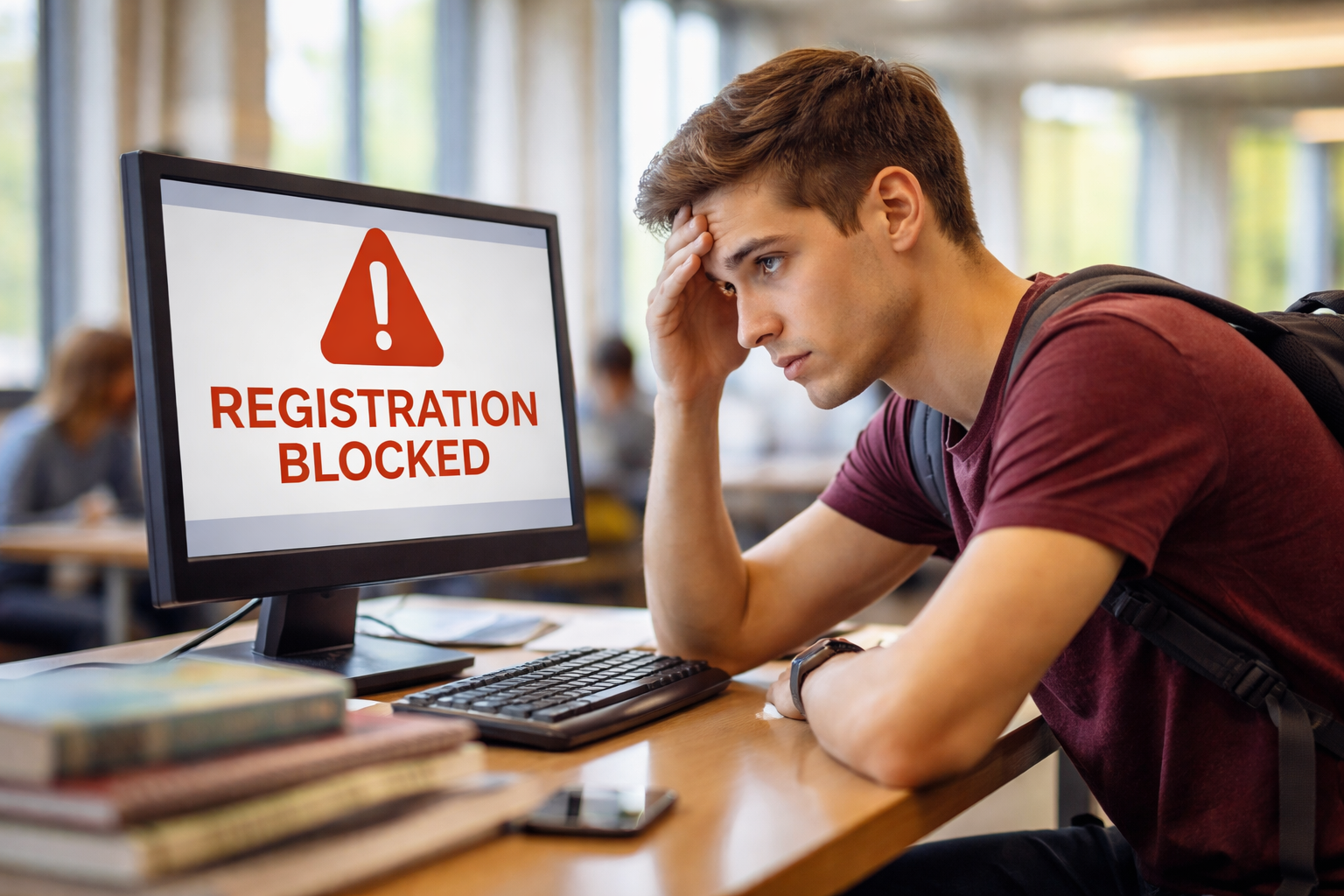 Registration Blocked Due to Administrative Hold