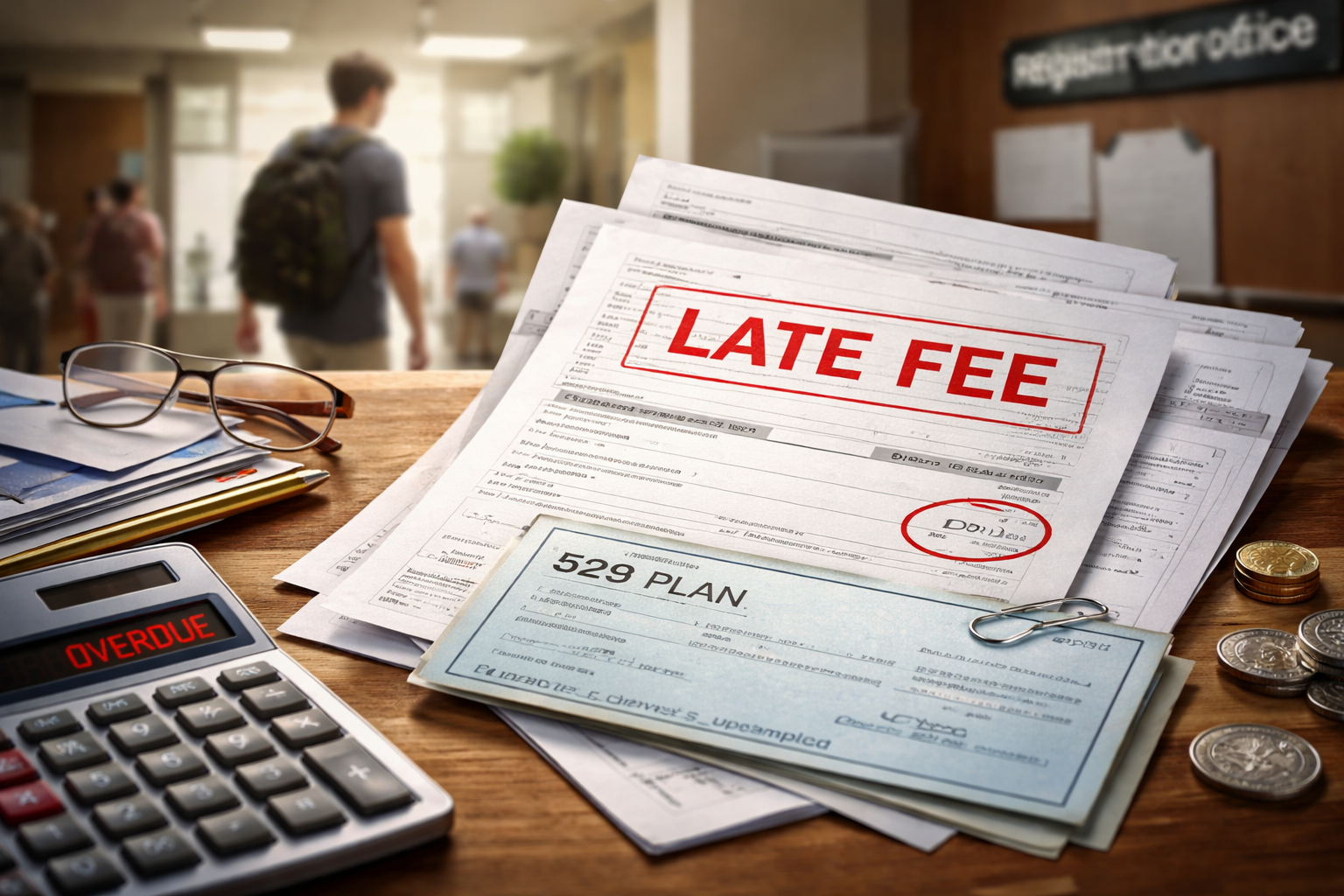 529 Plan Payment Sent to College but Not Credited Before Tuition Deadline Causing Late Fee